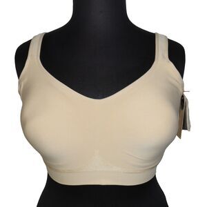 Truekind Beige Daily Comfort Wirefree Shaper Bra Plus Size 4XL